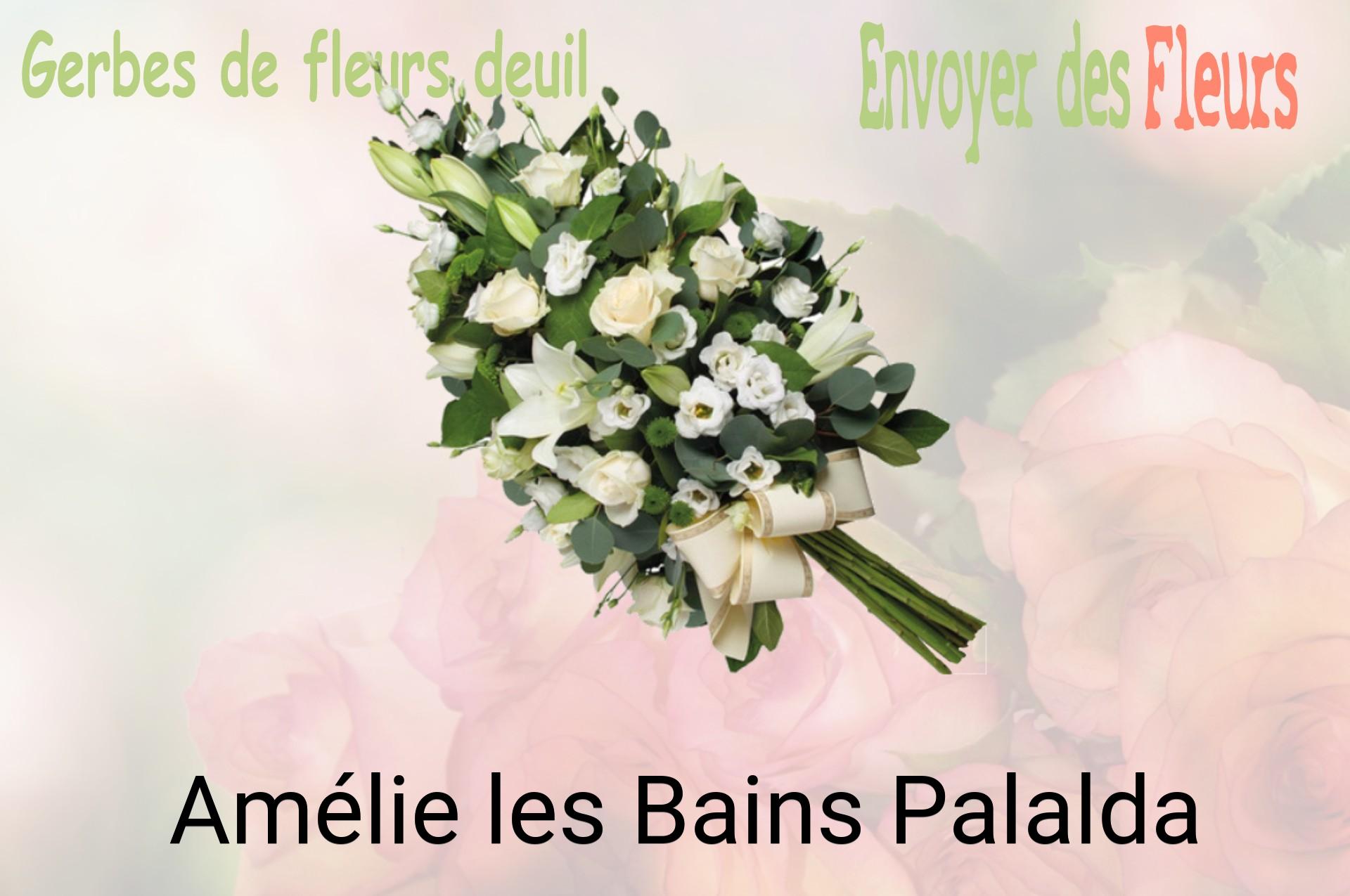 Gerbe de fleurs de deuil livrée à Amélie-les-Bains-Palalda